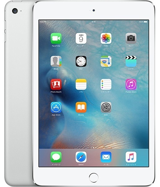 Appleau iPadmini4 128GB Wi-Fi+Cellular SIMロック解除済み シルバー（ /  ）