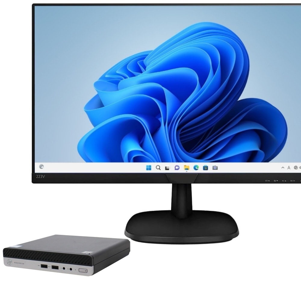 HPProDesk400G4DM デスクトップパソコン（Core i3-8100T / Windows 11 64bit ）