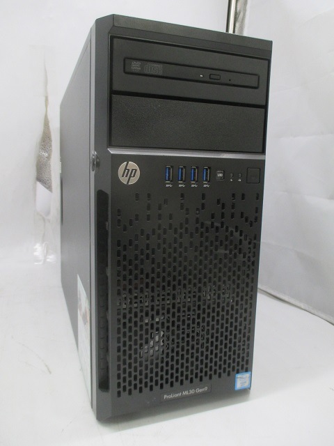 hpML30Gen9 サーバーXeonE3-1220v5/ メモリ24GB/ HDD600GBx3（XeonE3-1220v5 / OS無 ）