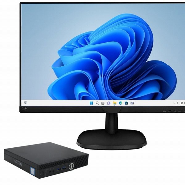 21.5インチ液晶PHILIPS223V7Q Corei3-9100T メモリー8GB SSD256GB+HDD500GB（Corei3-9100T / Windows 11 64bit ）