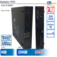 Dell Optiplex7070 中古デスクトップPC（Core i5 9500T 第9世代 / Windows 11 Pro 64bit ）