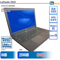 Latitude3510/Dell 中古 ノートパソコン（Core i5 10310U 10th Gen / Win11 Pro 64bit ）