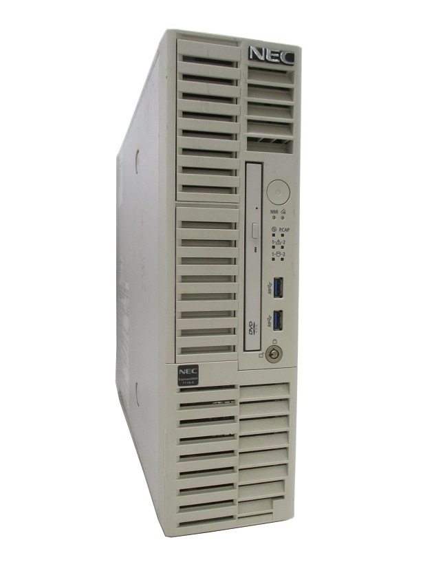 NEC Express5800/T110j-S(N8100-2805Y) XeonE-2224 48GBメモリ 300GBx4 HDD（Xeon E-2224 / OS無 ）