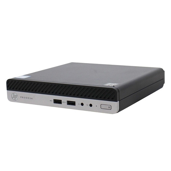 HP ProDesk400G4DM 中古デスクトップパソコン Core i3-8100T/8GB/SSD128GB/Windows11 64bit（Core i3-8100T / Windows 11 64bit ）