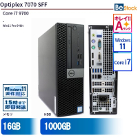 Optiplex7070SFF 中古 Core i7 9700 16GB Win11 Pro 64bit（Core i7 9700 9th Gen / Windows 11 Pro 64bit ）