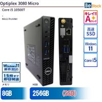 Optiplex3080Micro【中古】（Core i5 10500T(2.3GHz) 第10世代 / Win11 Pro 64bit ）