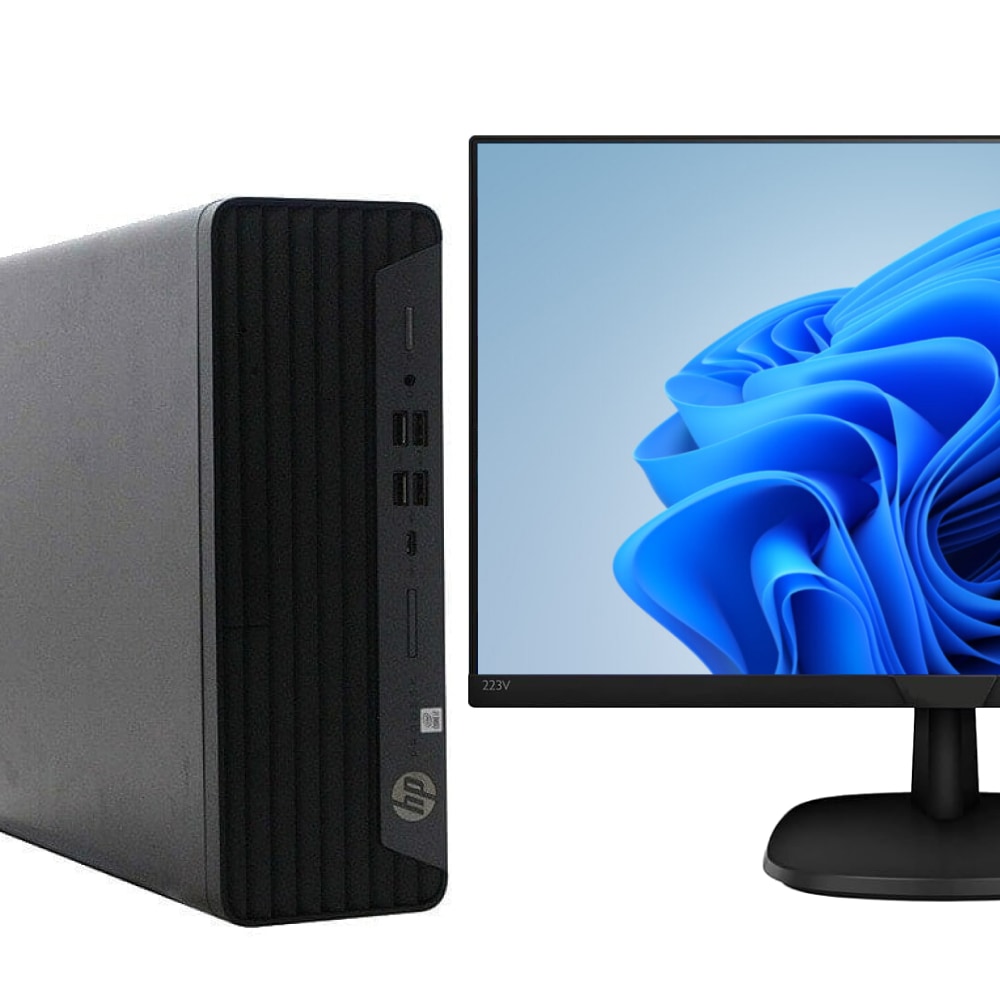HPProDesk600G6Small Desktop PC with 21.5-Inch PHILIPS Monitor(Core i5-10500 / Windows 10 64-bit )